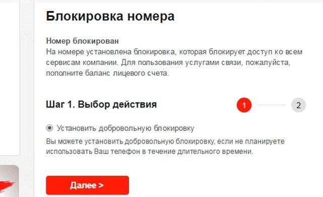 Возможные поводы установки блока на сим карту