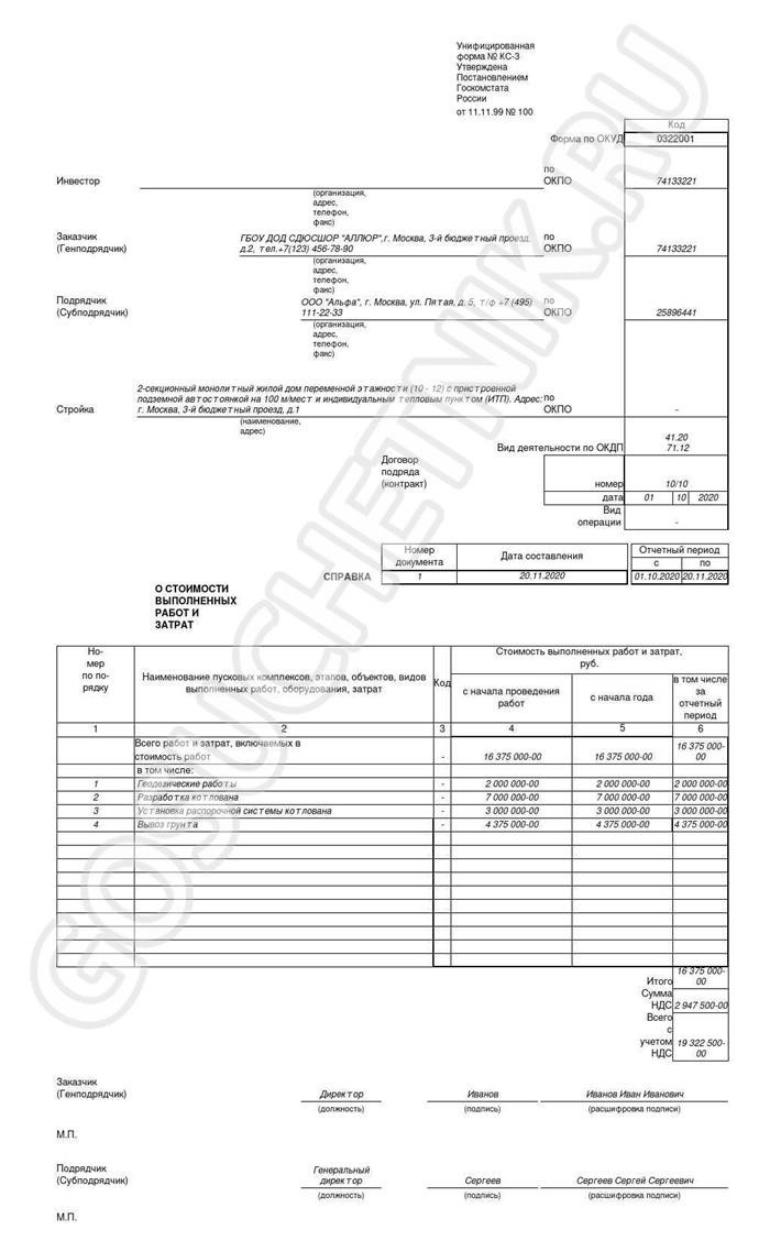 Пошаговая инструкция по заполнению