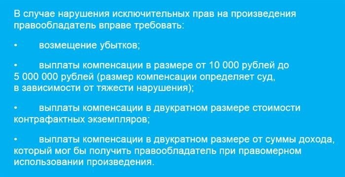 Что будет за самовольную начитку и публикацию в интернете